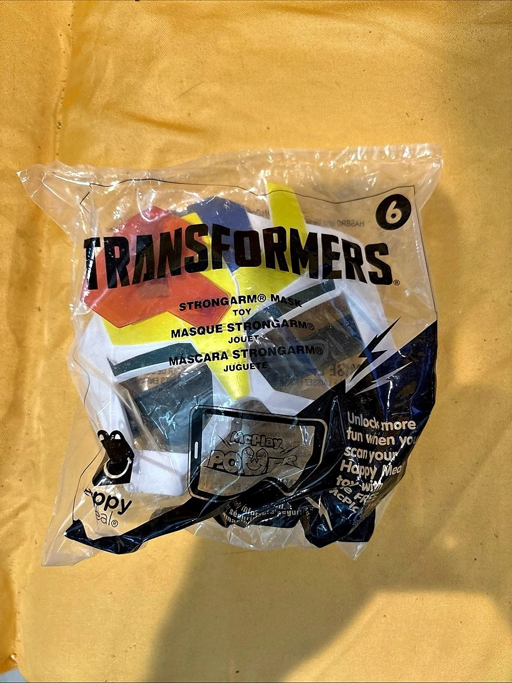 Hasbro Transformers Stongarm Masque Transformers Mask Black & Yellow NWT